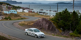 Centennial prof and student wrench at Targa Newfoundland Image